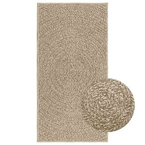 vidaXL Teppich ZIZUR Beige 60x110 cm Jute-Optik Indoor und Outdoor