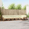 vidaXL Outdoor-Sofagarnitur mit Kissen 6 pcs Natur und Creme