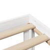 vidaXL Bettgestell mit Kopfteil ohne Matratze Wei&szlig; 90x200 cm