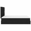 vidaXL Ottoman-Bett mit Matratze Schwarz 140x200 cm Stoff