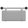 vidaXL H&auml;ngevorderseite Wandmontiert Wolkengrau 90 x 55 x 5 cm Stoff