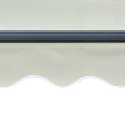 vidaXL Einziehbare Markise mit Windsensor & LED 600x300cm Creme