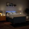 vidaXL Boxspringbett mit Matratze Blau 140x200 cm Stoff