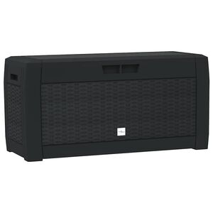 vidaXL Gartentruhe Anthrazit 119x48x60 cm Polypropylen