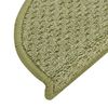 vidaXL Treppenmatten 15 Stk. Gr&uuml;n 65x21x4 cm