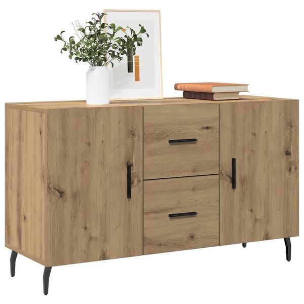 vidaXL Sideboard Artisan-Eiche 100x36x60 cm Holzwerkstoff