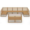 vidaXL 9-tlg. Garten-Lounge-Set Massivholz Kiefer