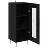vidaXL Sideboard Schwarz Eichen-Optik 34 x 34,5 x 90 cm Holzwerkstoff