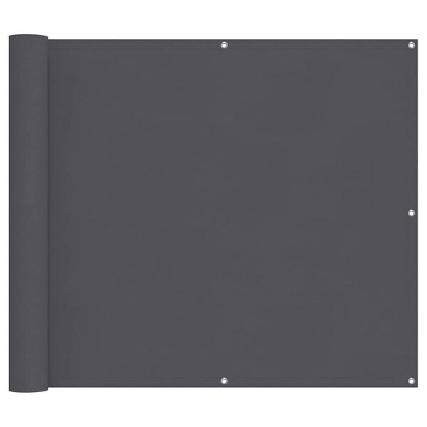 vidaXL Balkon-Sichtschutz Anthrazit 90x300 cm Oxford-Gewebe