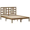 vidaXL Massivholzbett Honigbraun 140x190 cm