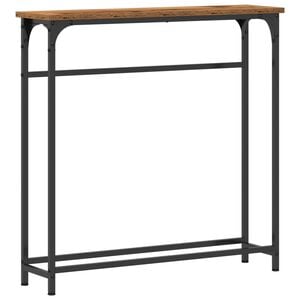 vidaXL Konsolentisch mit Regal Altholz 75 x 19,5 x 75 cm Holzwerkstoff