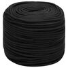 vidaXL Mehrzweck-Allzweckseil 10 mm 100 m Schwarz PP