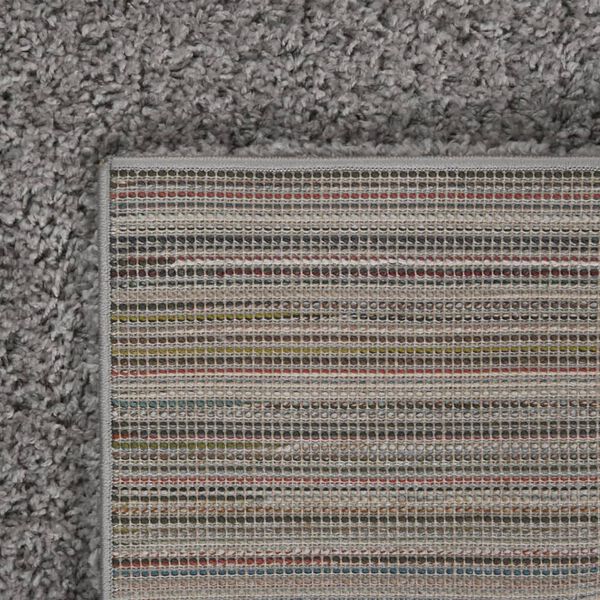 vidaXL Teppich Shaggy Hochflor Grau 120x170 cm