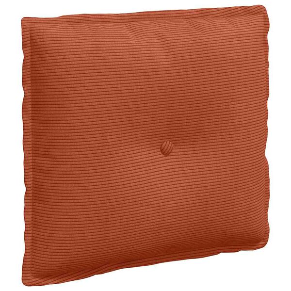 vidaXL Rückenkissen Rot-Orange 50 x 45 cm Cordstoff