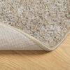 vidaXL Teppich ISTAN Hochflor Gl&auml;nzend Beige &Oslash; 160 cm