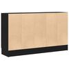 vidaXL Sideboard Schwarz Eichen-Optik 120 x 30,5 x 70 cm Holzwerkstoff