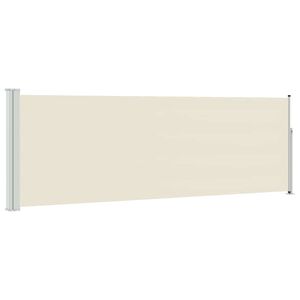 vidaXL Ausziehbare Seitenmarkise 100x300 cm Creme