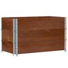 vidaXL Paletten-Aufsatzrahmen 3 Stk. Braun 100x50 cm Massivholz Kiefer