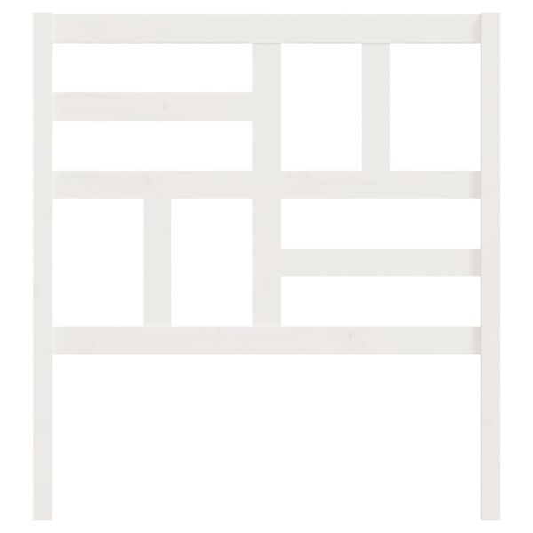 vidaXL Bett-Kopfteil Weiß 81x4x104 cm Massivholz Kiefer