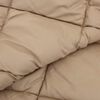 vidaXL Winterbettdecke Taupe 200 x 200 cm Mikrofaser