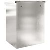 vidaXL Paketdrop-Box Schwarz 44 x 35 x 59 cm Edelstahl