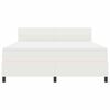 vidaXL Boxspringbett Creme und Wei&szlig; 203 x 180 x 88 cm Cordstoff