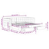 vidaXL Tagesbett Ausziehbar mit Schubladen Dunkelgrau 100x200 cm Samt