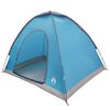 vidaXL Campingzelt mit Dach mit Luftentl&uuml;ftung Blau 190 x 140 x 105 cm