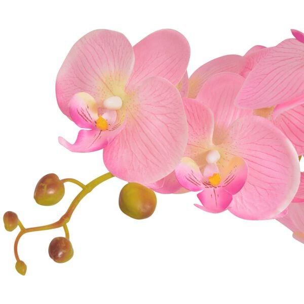 vidaXL K&uuml;nstliche Orchidee mit Topf 65 cm Rosa