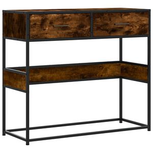 vidaXL Konsolentisch R&auml;uchereiche 90x35x80 cm Holzwerkstoff