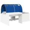 vidaXL Bett mit Tunnel 4 pcs Artisian Eiche und Blau Holzwerkstoff