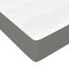 vidaXL Boxspringbett mit Matratze Dunkelgrau 90x190 cm Stoff