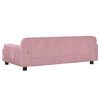 vidaXL Hundebett Rosa 90x53x30 cm Samt