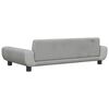 vidaXL Hundebett Hellgrau 100x54x33 cm Samt
