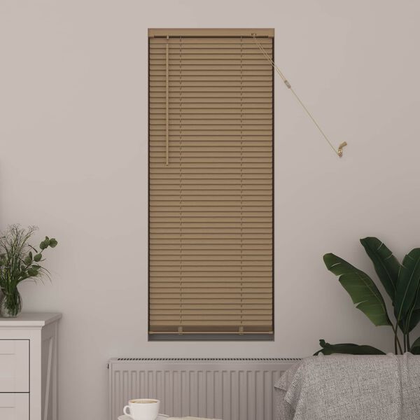 vidaXL Venetianer Jalousie Hellbraun mit Muster 150 x 40 cm PVC