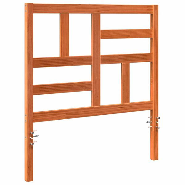 vidaXL Bettkopfteil Wachsbraun 105,5 x 4 x 104 cm Massives Kiefernholz