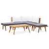 vidaXL 6-teiliges Garten-Lounge-Set aus Massivholz Akazie