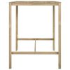 vidaXL Bartisch 110x100x110 cm Impr&auml;gniertes Kiefernholz