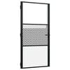 vidaXL Glast&uuml;r 102,5 x 3,5 x 201,5 cm Aluminium Schwarz
