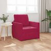 vidaXL Schlafsofa 60cm Weinrot Samt