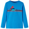 Kinder-Langarmshirt Kobaltblau 116