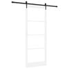 vidaXL Schiebet&uuml;r 93 x 232 cm Massivholz Kiefer und Glas