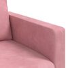 vidaXL Sofa Rosa Gesamtabmessungen: 138 x 78 x 80 cm (B x T x H) Samt