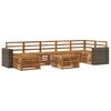 vidaXL Outdoor-Sofagarnitur 8 pcs Natur Massivholz Akazie