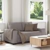 vidaXL 2-Sitzer-Sofa Taupe 160x77x82 cm Stoff