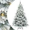 vidaXL K&uuml;nstlicher Weihnachtsbaum mit 300 LEDs Wei&szlig; 240 cm PE und PVC