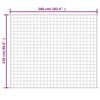 vidaXL Gewichtsdecke Grau 220x260 cm 15 kg Stoff