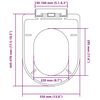 vidaXL Toilettensitz mit Absenkautomatik Wei&szlig; Quadratisch