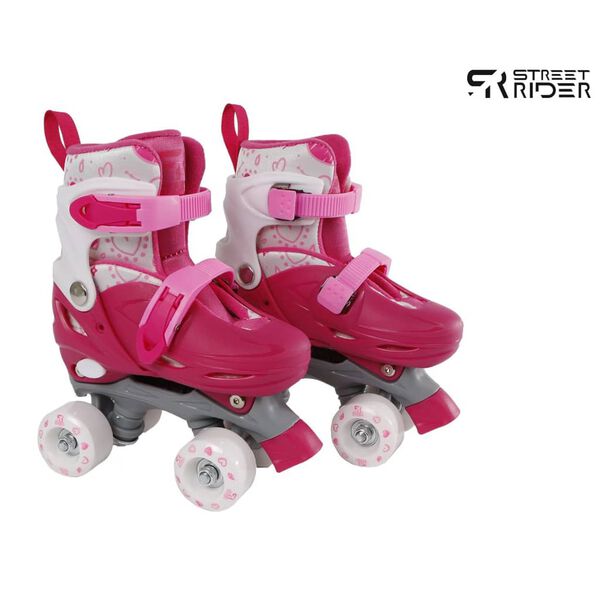 Street Rider Rollschuhe Verstellbar 27-30 Rosa