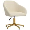 vidaXL Esszimmerst&uuml;hle 2 Stk. Drehbar Creme Samt
